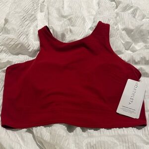 NWT Athleta Conscious Crop D-DD+ Crimson Red